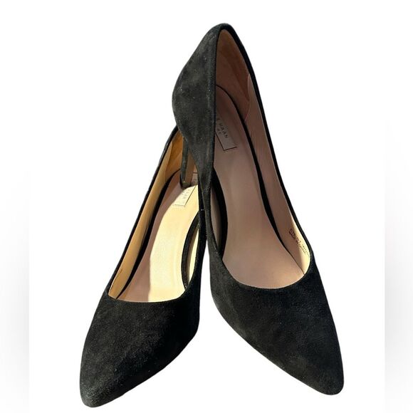 Cole Hann Suede Black Heels Sz 8 B - Picture 1 of 13